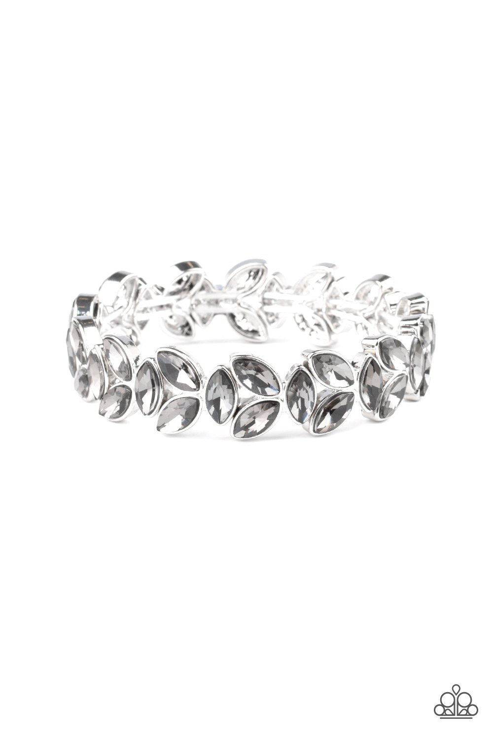Gilded Gardens Silver Bracelet - Paparazzi - Dare2bdazzlin N Jewelry