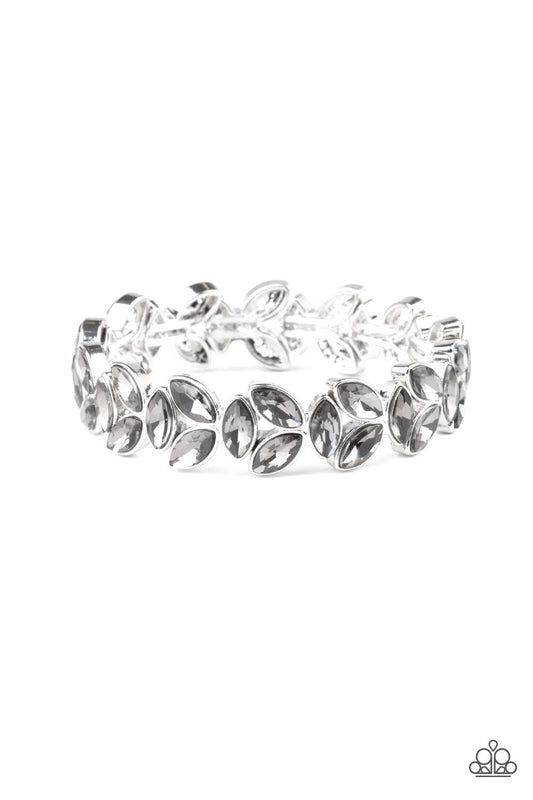 Gilded Gardens Silver Bracelet - Paparazzi - Dare2bdazzlin N Jewelry