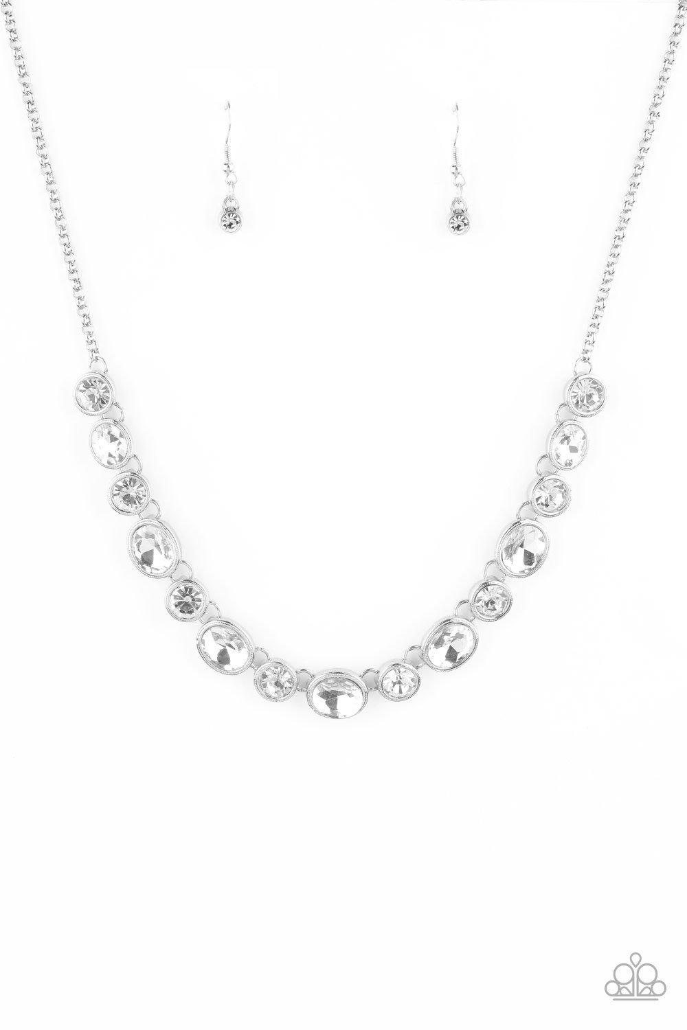 Girls Gotta Glow - White Necklace - Paparazzi - Dare2bdazzlin N Jewelry