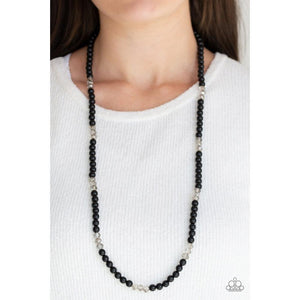Girls Have More FUNDS Black Necklace - Paparazzi - Dare2bdazzlin N Jewelry