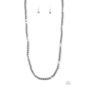 Girls Have More FUNDS - Silver Necklace - Paparazzi - Dare2bdazzlin N Jewelry