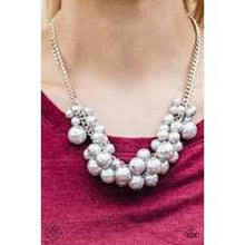 Load image into Gallery viewer, Glam Queen Silver Necklace - Paparazzi - Dare2bdazzlin N Jewelry
