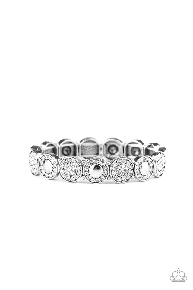 Glamour Garden - White Bracelet - Paparazzi - Dare2bdazzlin N Jewelry