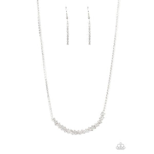 Glamour Glow - White Necklace - Paparazzi - Dare2bdazzlin N Jewelry
