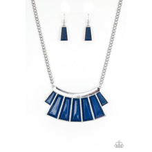Load image into Gallery viewer, Glamour Goddess Blue Necklace - Paparazzi - Dare2bdazzlin N Jewelry
