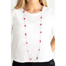Load image into Gallery viewer, Glassy Glamorous Pink Necklace - Paparazzi - Dare2bdazzlin N Jewelry
