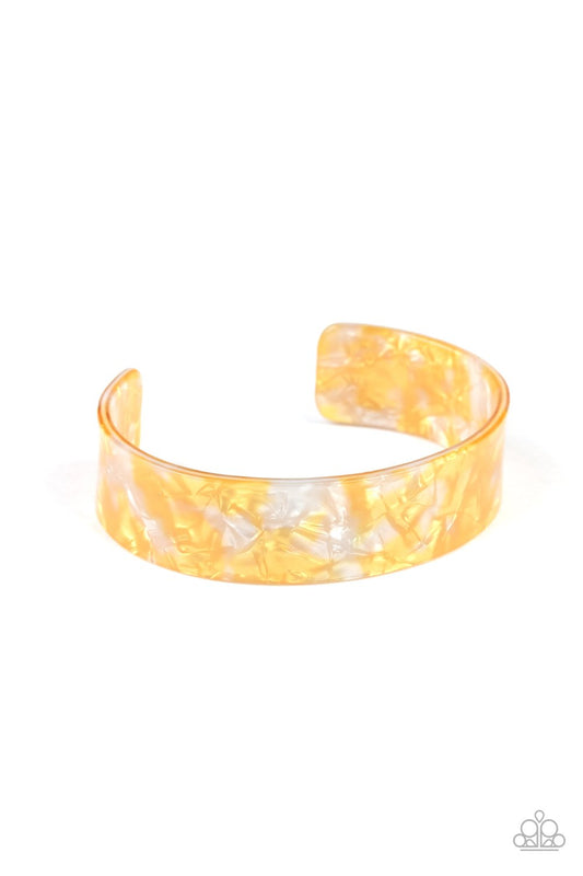 Glaze Daze - Yellow Bracelet - Paparazzi - Dare2bdazzlin N Jewelry