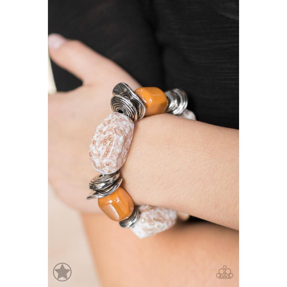 Glaze of Glory - Peach Bracelet - Paparazzi - Dare2bdazzlin N Jewelry