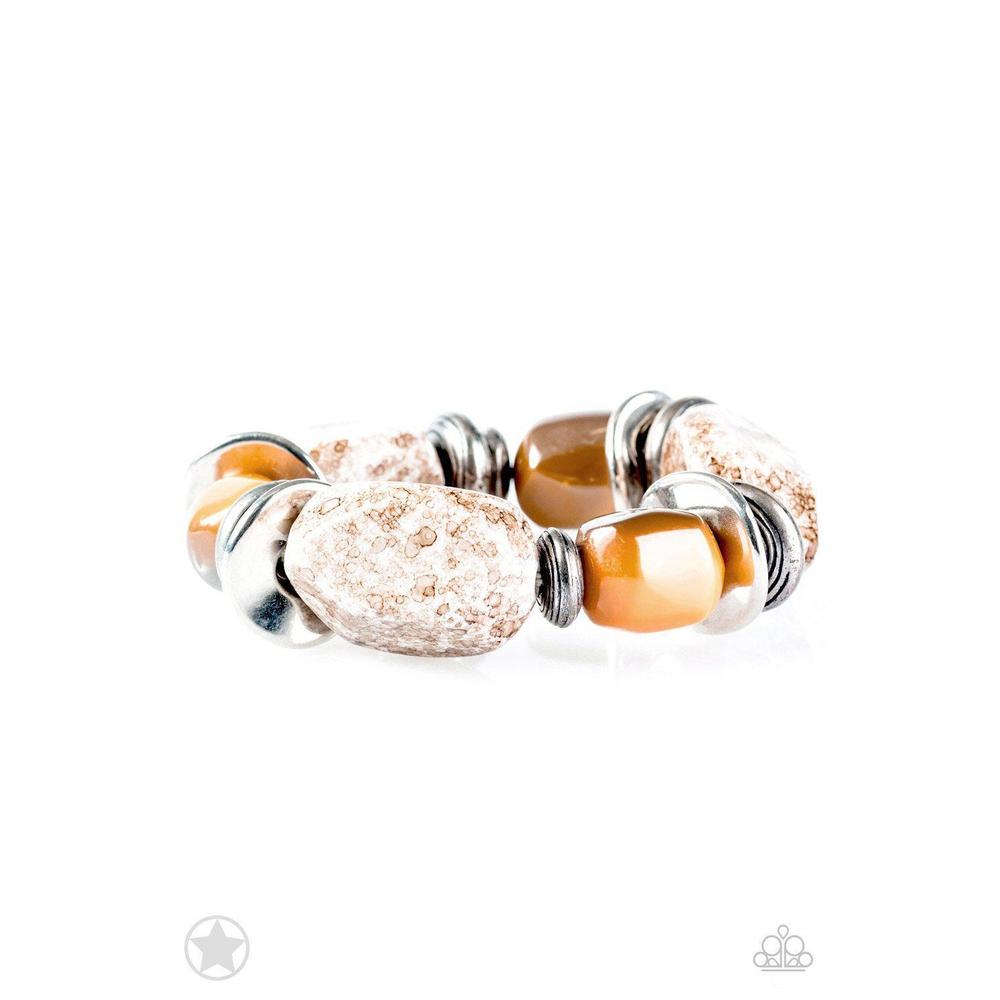 Glaze of Glory - Peach Bracelet - Paparazzi - Dare2bdazzlin N Jewelry
