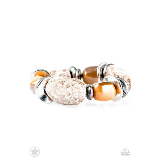 Glaze of Glory - Peach Bracelet - Paparazzi - Dare2bdazzlin N Jewelry