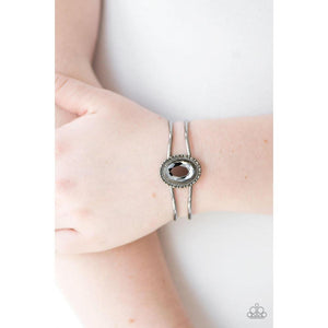GLEAM Big! - Silver Bracelet - Paparazzi - Dare2bdazzlin N Jewelry
