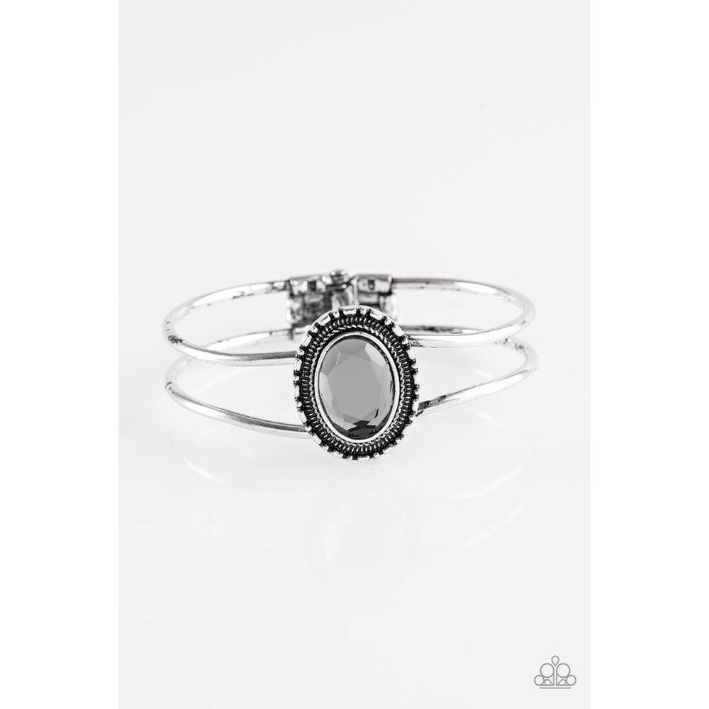 GLEAM Big! - Silver Bracelet - Paparazzi - Dare2bdazzlin N Jewelry