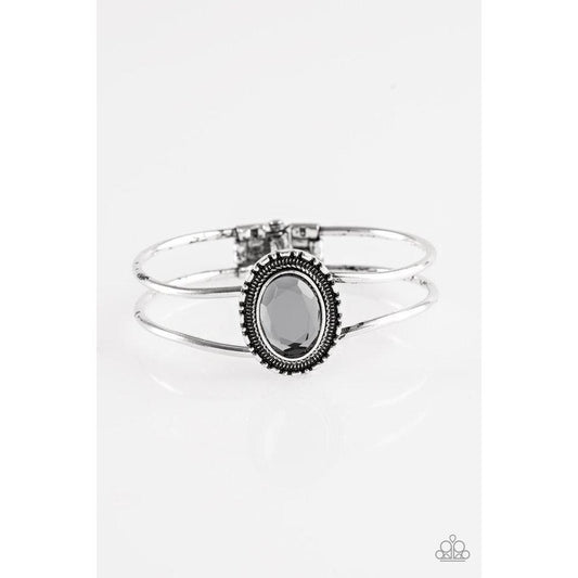 GLEAM Big! - Silver Bracelet - Paparazzi - Dare2bdazzlin N Jewelry