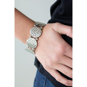 GLISTEN and Learn Silver Bracelet - Paparazzi - Dare2bdazzlin N Jewelry