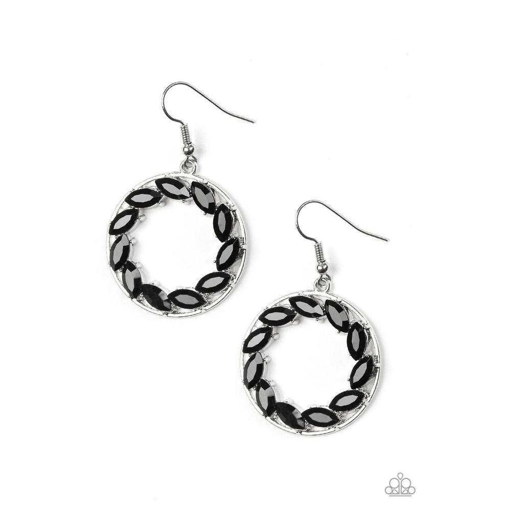 Global Glow - Black Earring - Paparazzi - Dare2bdazzlin N Jewelry