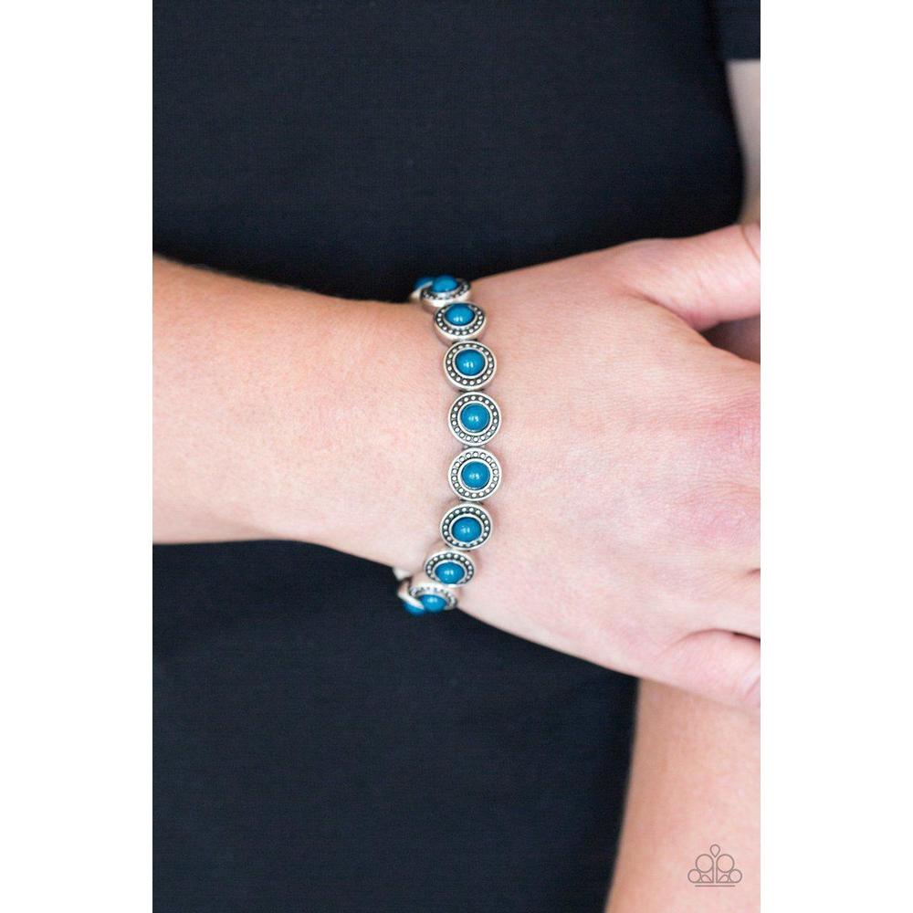 Globetrotter Goals Blue Bracelet - Paparazzi - Dare2bdazzlin N Jewelry