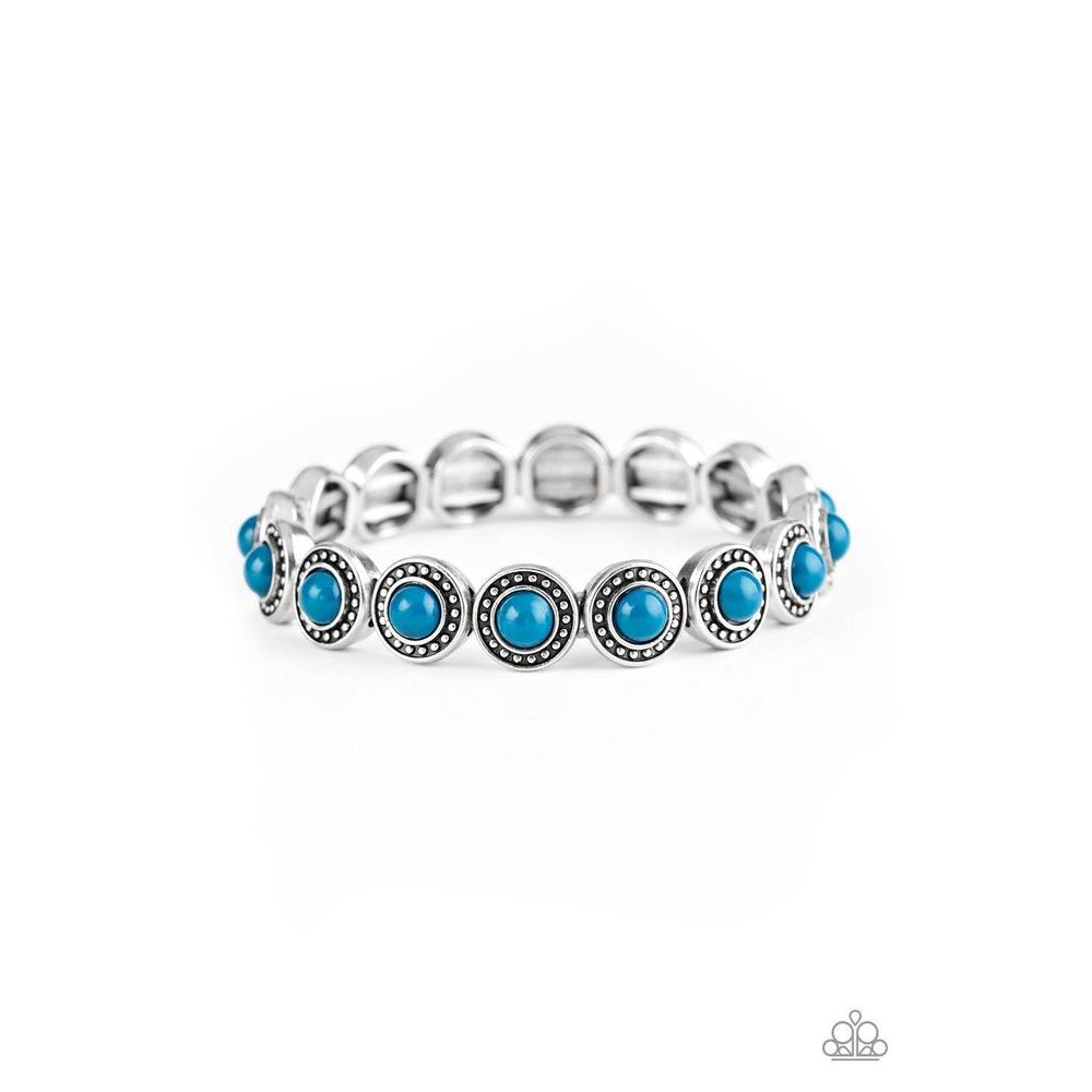 Globetrotter Goals Blue Bracelet - Paparazzi - Dare2bdazzlin N Jewelry