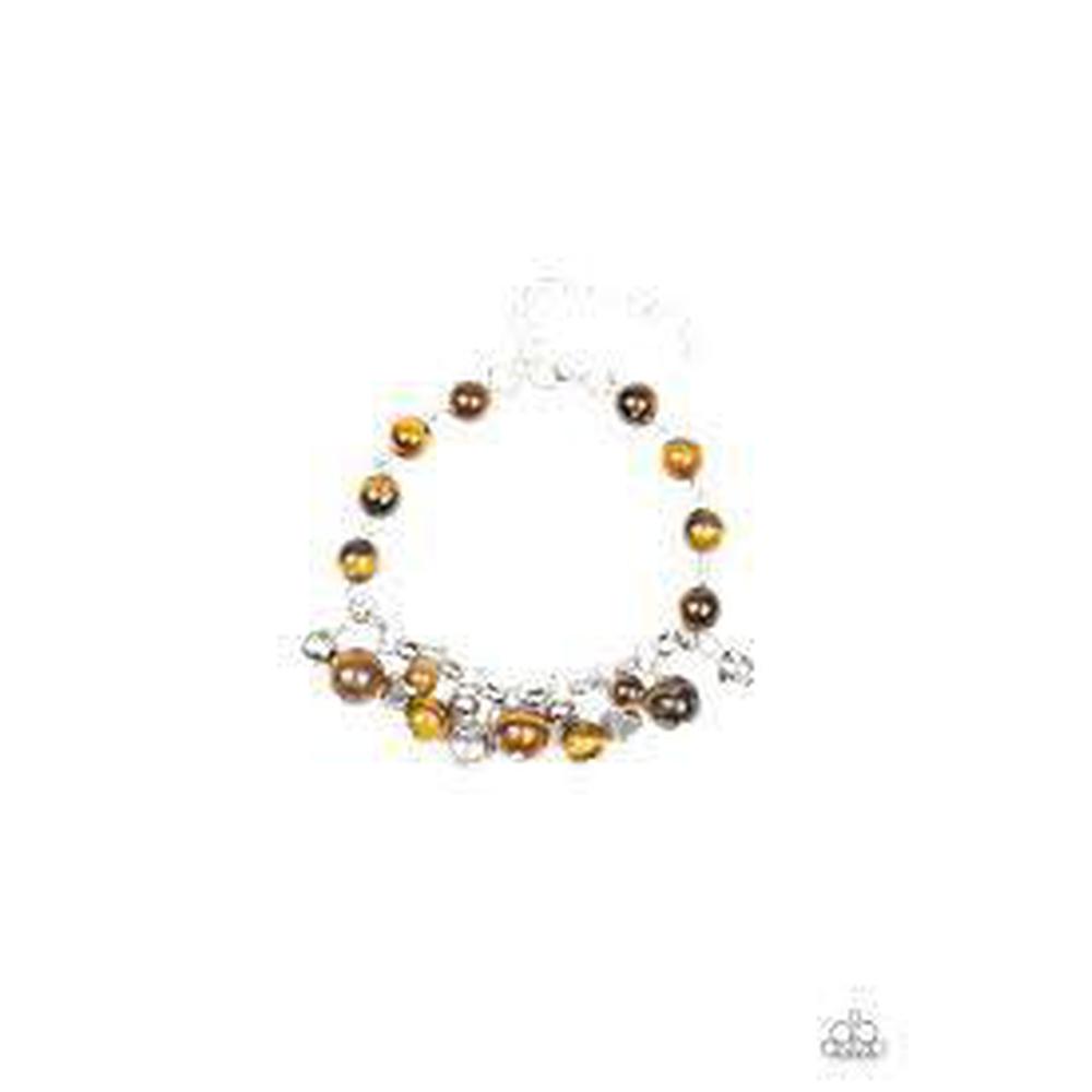 Glossy Glow Brown Bracelet - Paparazzi - Dare2bdazzlin N Jewelry