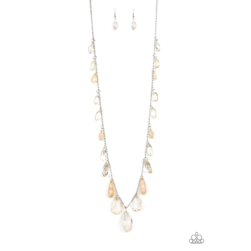 Glow and Steady Wins The Race Brown Necklace - Paparazzi - Dare2bdazzlin N Jewelry