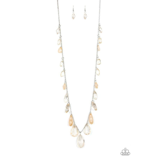 Glow and Steady Wins The Race Brown Necklace - Paparazzi - Dare2bdazzlin N Jewelry