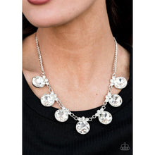 Load image into Gallery viewer, GLOW-Getter Glamour - White Necklace - Paparazzi - Dare2bdazzlin N Jewelry
