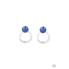 Load image into Gallery viewer, Glow Roll - Blue Earring - Paparazzi - Dare2bdazzlin N Jewelry
