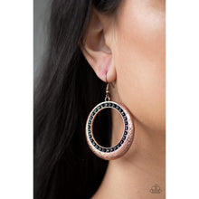 Load image into Gallery viewer, Go-Go Glow - Copper Earrings - Paparazzi - Dare2bdazzlin N Jewelry
