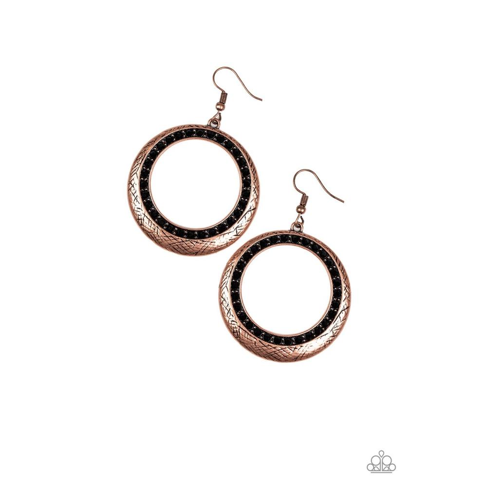 Go-Go Glow - Copper Earrings - Paparazzi - Dare2bdazzlin N Jewelry