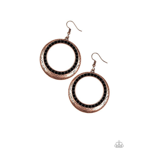 Go-Go Glow - Copper Earrings - Paparazzi - Dare2bdazzlin N Jewelry