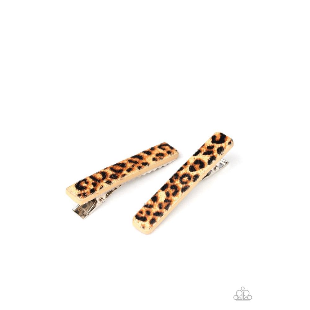 Going GRR-eat Lengths - Brown Hair Clips - Paparazzi - Dare2bdazzlin N Jewelry