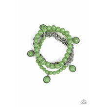 Load image into Gallery viewer, Good Vibes Only Green Bracelet - Paparazzi - Dare2bdazzlin N Jewelry
