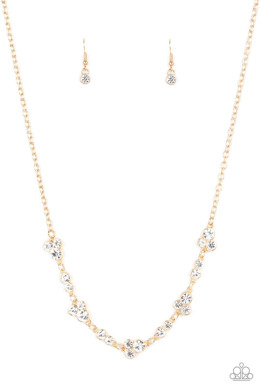 Gorgeously Glistening - Gold Necklace - Paparazzi - Dare2bdazzlin N Jewelry