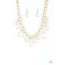 Load image into Gallery viewer, Gorgeously Globetrotter - Gold Necklace  - Paparazzi - Dare2bdazzlin N Jewelry
