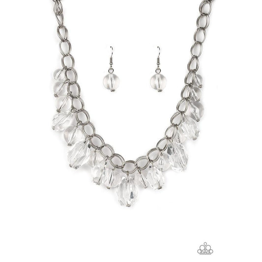 Gorgeously Globetrotter White Necklace - Paparazzi - Dare2bdazzlin N Jewelry
