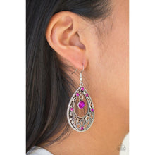 Load image into Gallery viewer, Gotta Get That Glow Pink Earrings - Paparazzi - Dare2bdazzlin N Jewelry

