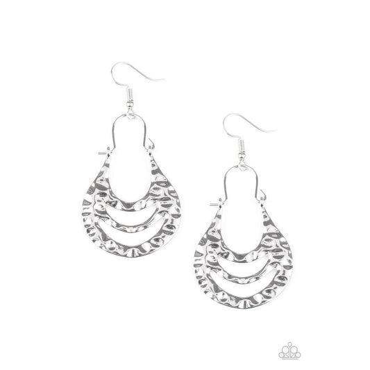 Hang ZEN! Silver Earrings - Paparazzi - Dare2bdazzlin N Jewelry