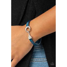 Load image into Gallery viewer, Haute Button Topic Blue Bracelet - Paparazzi - Dare2bdazzlin N Jewelry
