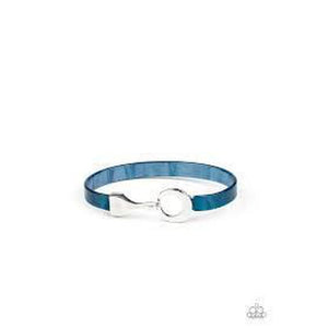 Haute Button Topic Blue Bracelet - Paparazzi - Dare2bdazzlin N Jewelry