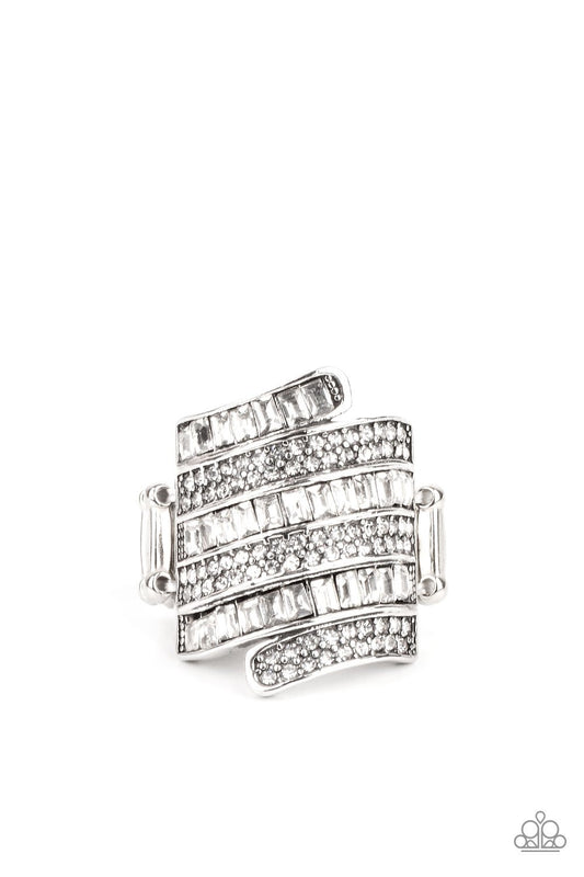 Hear Me UPROAR - White Ring - Paparazzi - Dare2bdazzlin N Jewelry