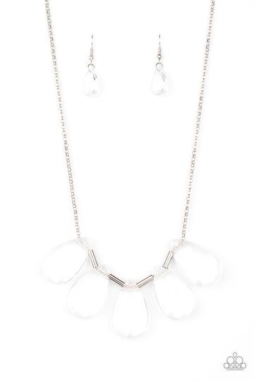 HEIR It Out - White Necklace - Paparazzi - Dare2bdazzlin N Jewelry