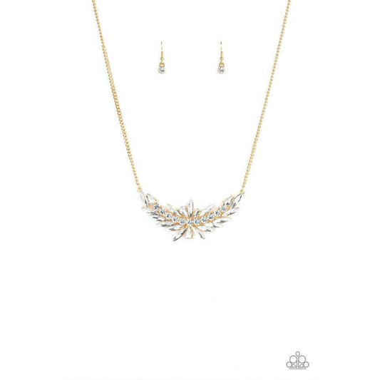 HEIRS and  Graces - Gold Necklace - Paparazzi - Dare2bdazzlin N Jewelry