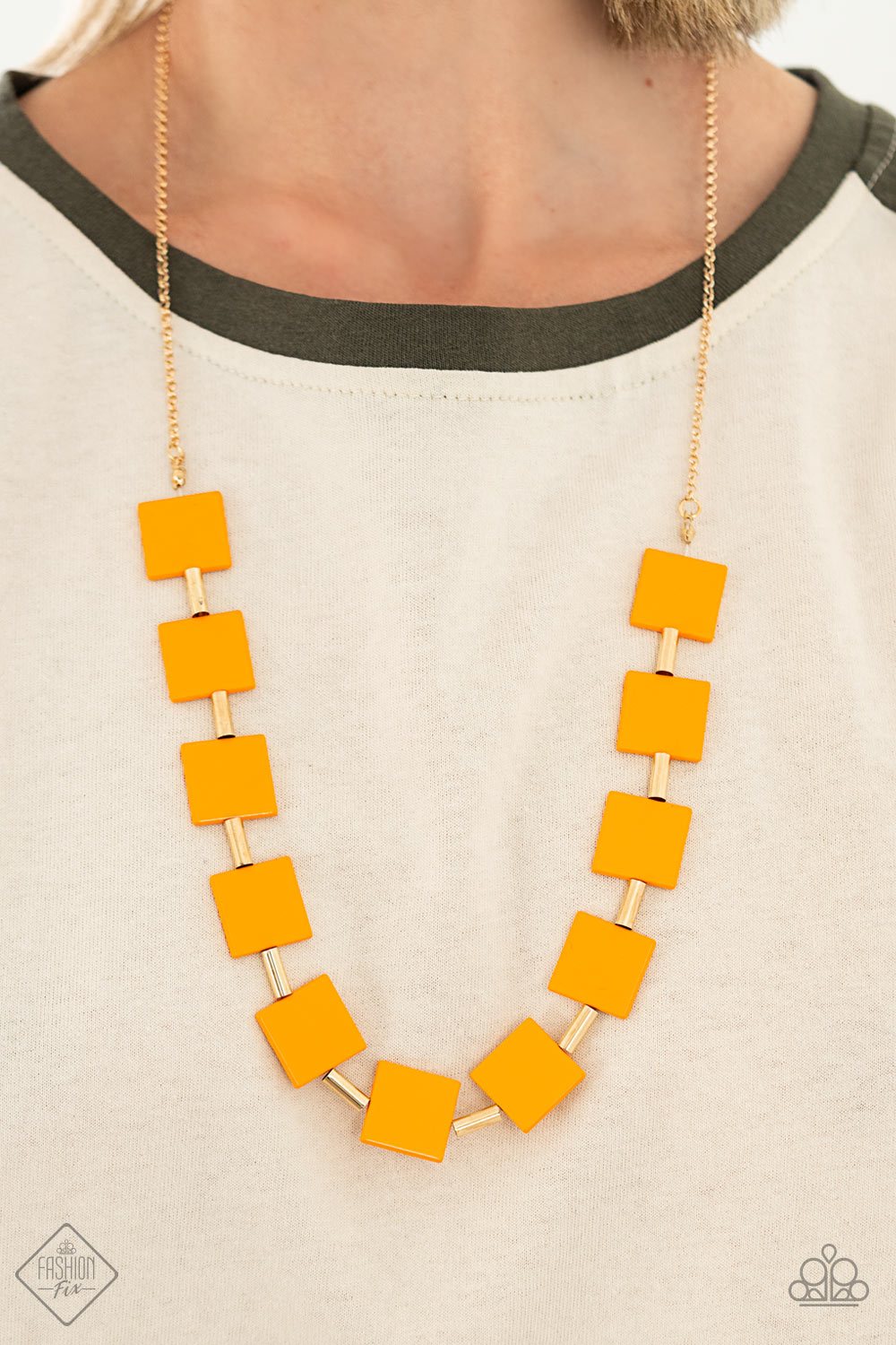 Hello, Material Girl - Orange Necklace - Paparazzi - Dare2bdazzlin N Jewelry