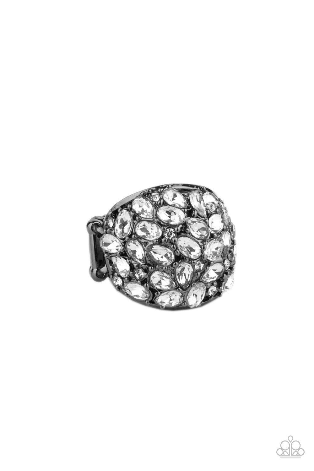 Here Comes the Boom! - Black Ring - Paparazzi - Dare2bdazzlin N Jewelry