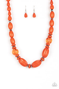 High Alert - Orange Necklace - Paparazzi - Dare2bdazzlin N Jewelry