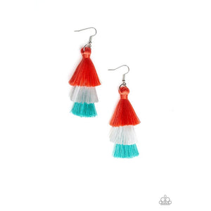 Hold On To Your Tassel! - Orange Earrings - Paparazzi - Dare2bdazzlin N Jewelry