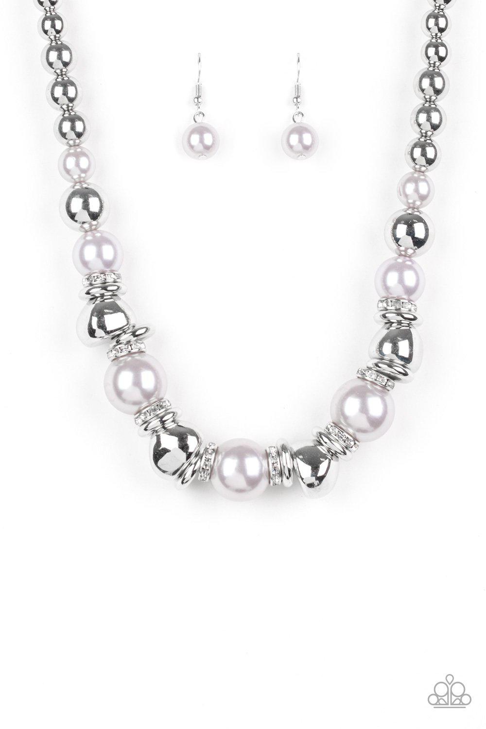 Hollywood HAUTE Spot - Silver Neckace - Paparazzi - Dare2bdazzlin N Jewelry