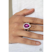Load image into Gallery viewer, Hollywood Heirloom Pink Ring - Paparazzi - Dare2bdazzlin N Jewelry
