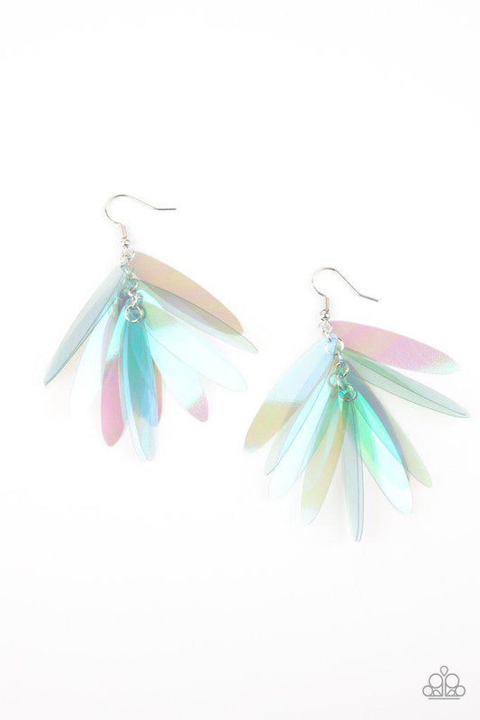 Holographic Glamour Multi Earring - Paparazzi - Dare2bdazzlin N Jewelry