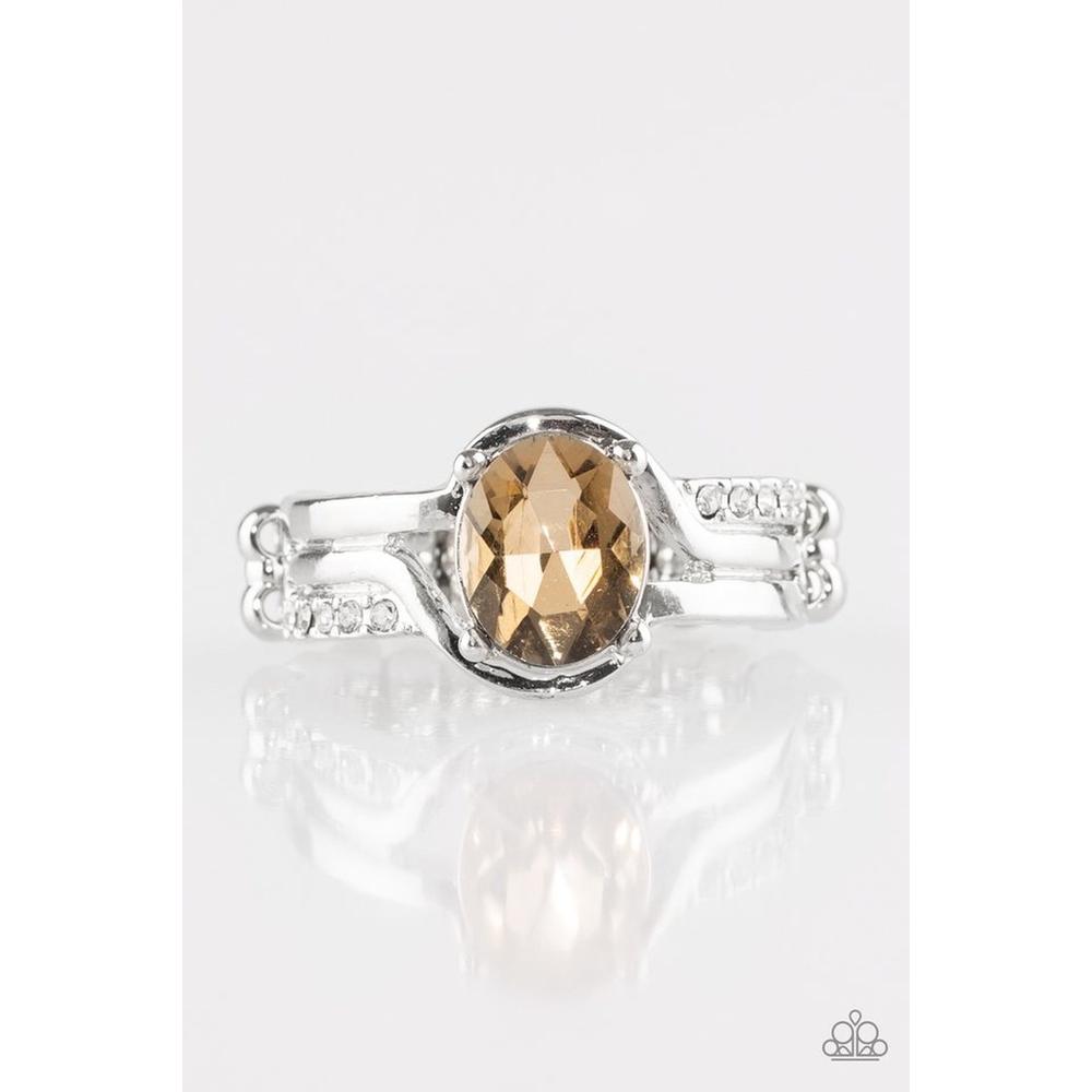 Home Is Where The CASTLE Is Brown Ring - Paparazzi - Dare2bdazzlin N Jewelry