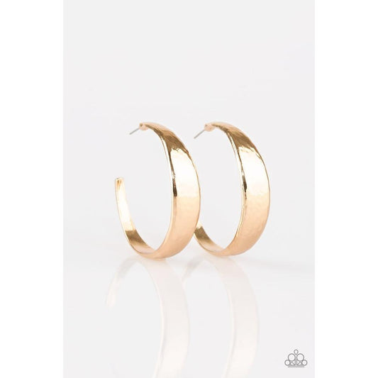 Hoop and Holler Gold Earrings - Paparazzi - Dare2bdazzlin N Jewelry